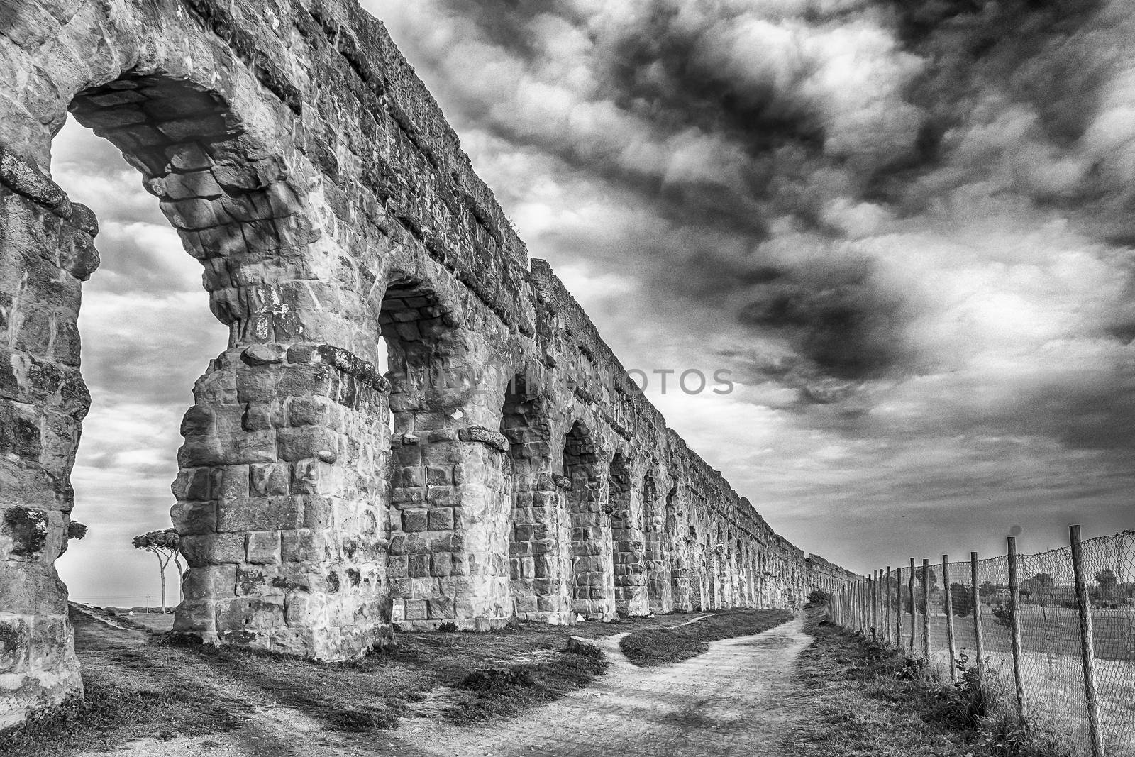 Ruins of Ancient Roman Aqueducts, Rome