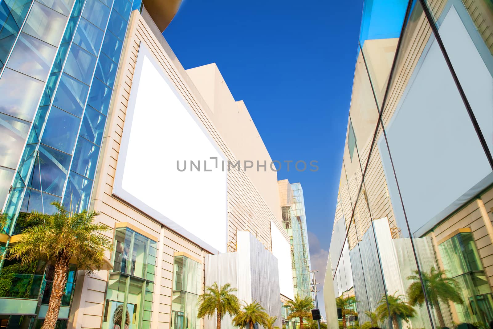 Empty billboard isolated
