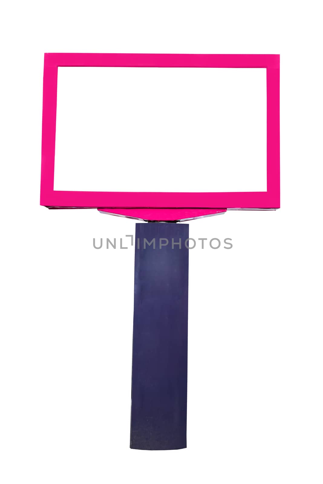 Empty billboard isolated