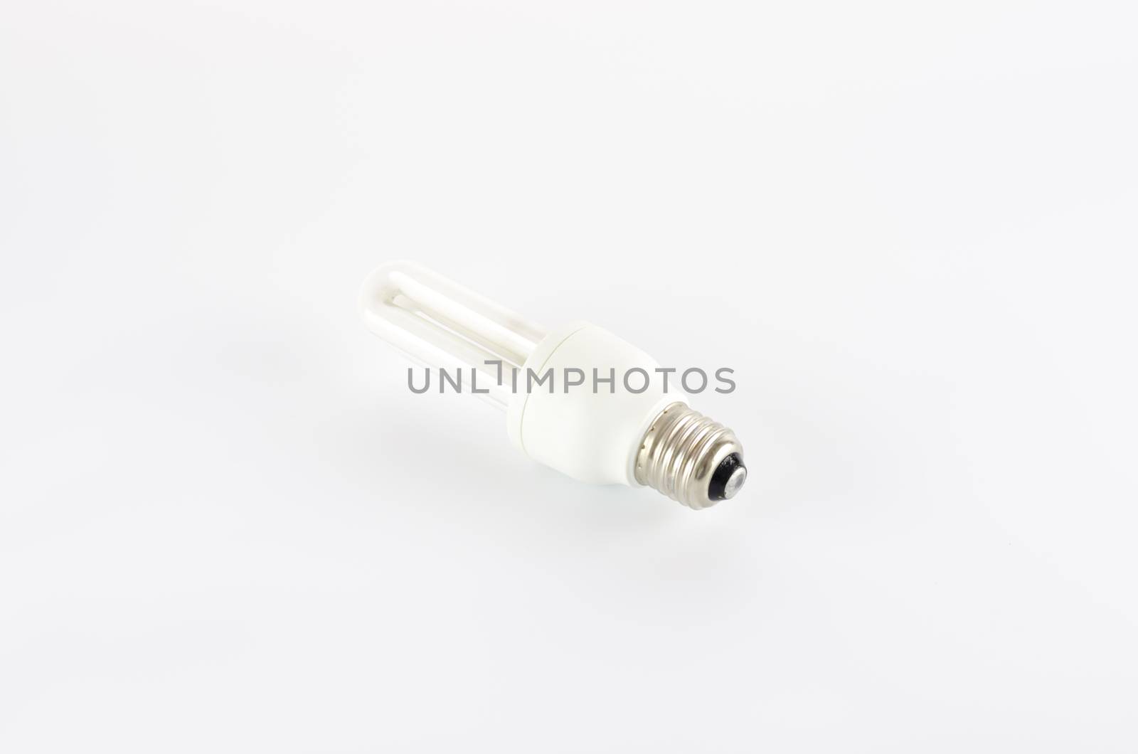 energy saving lamp on a white background