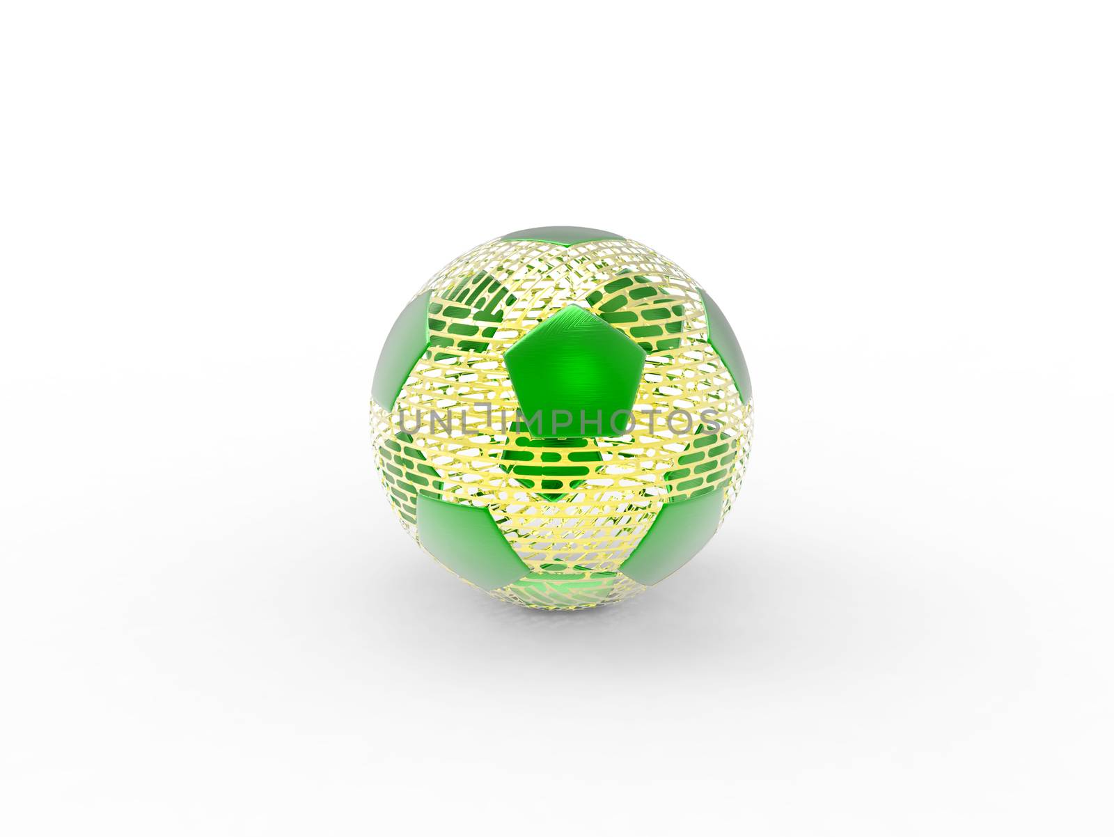 Isolated of soccer ball for sport equipment. Colorful ball for World Cup