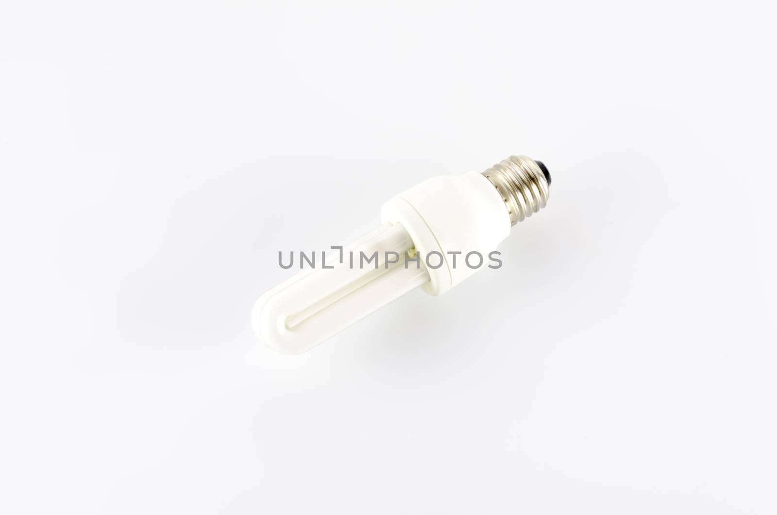 energy saving lamp on a white background
