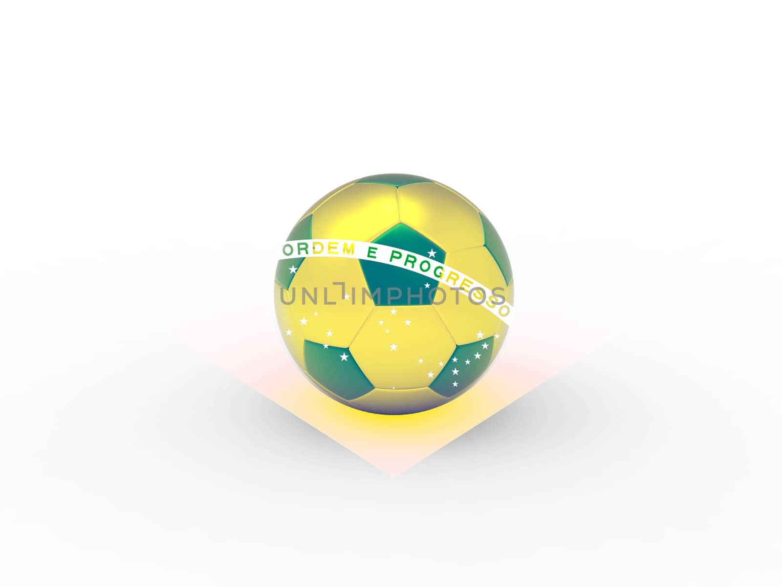 soccer ball for World Cup Brazil by apichart