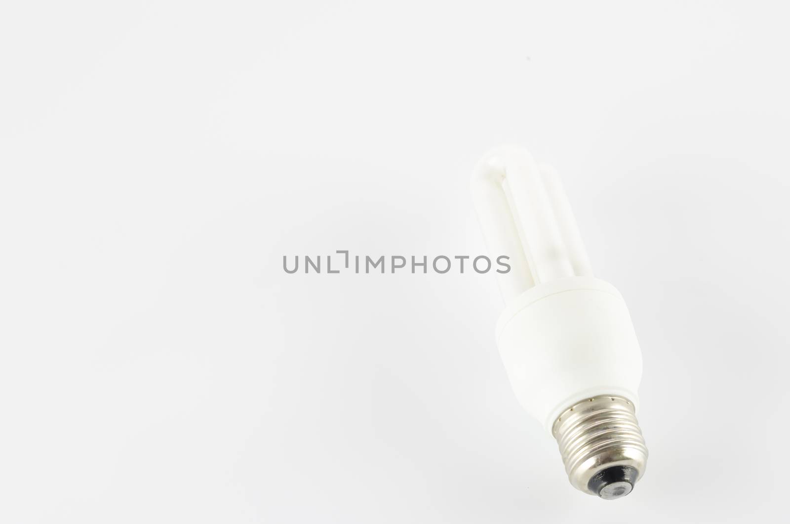 energy saving lamp on a white background