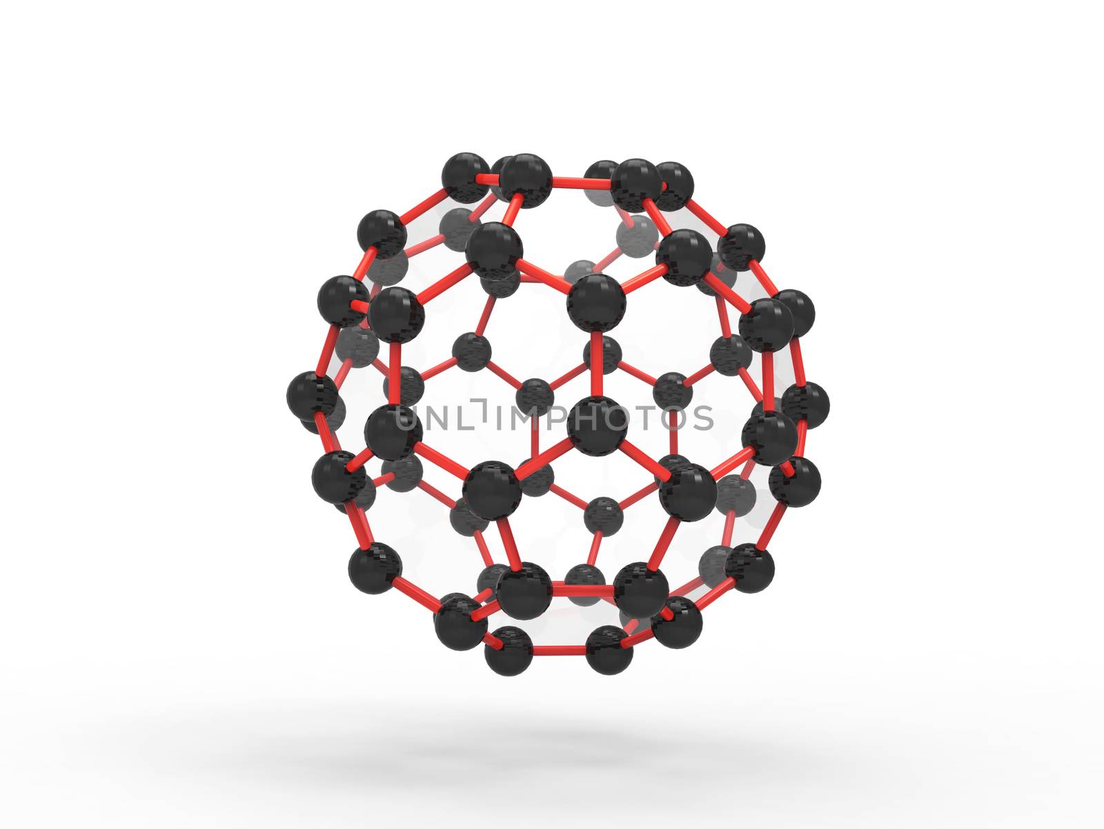Isolated illustration for structure of Atomic in science.