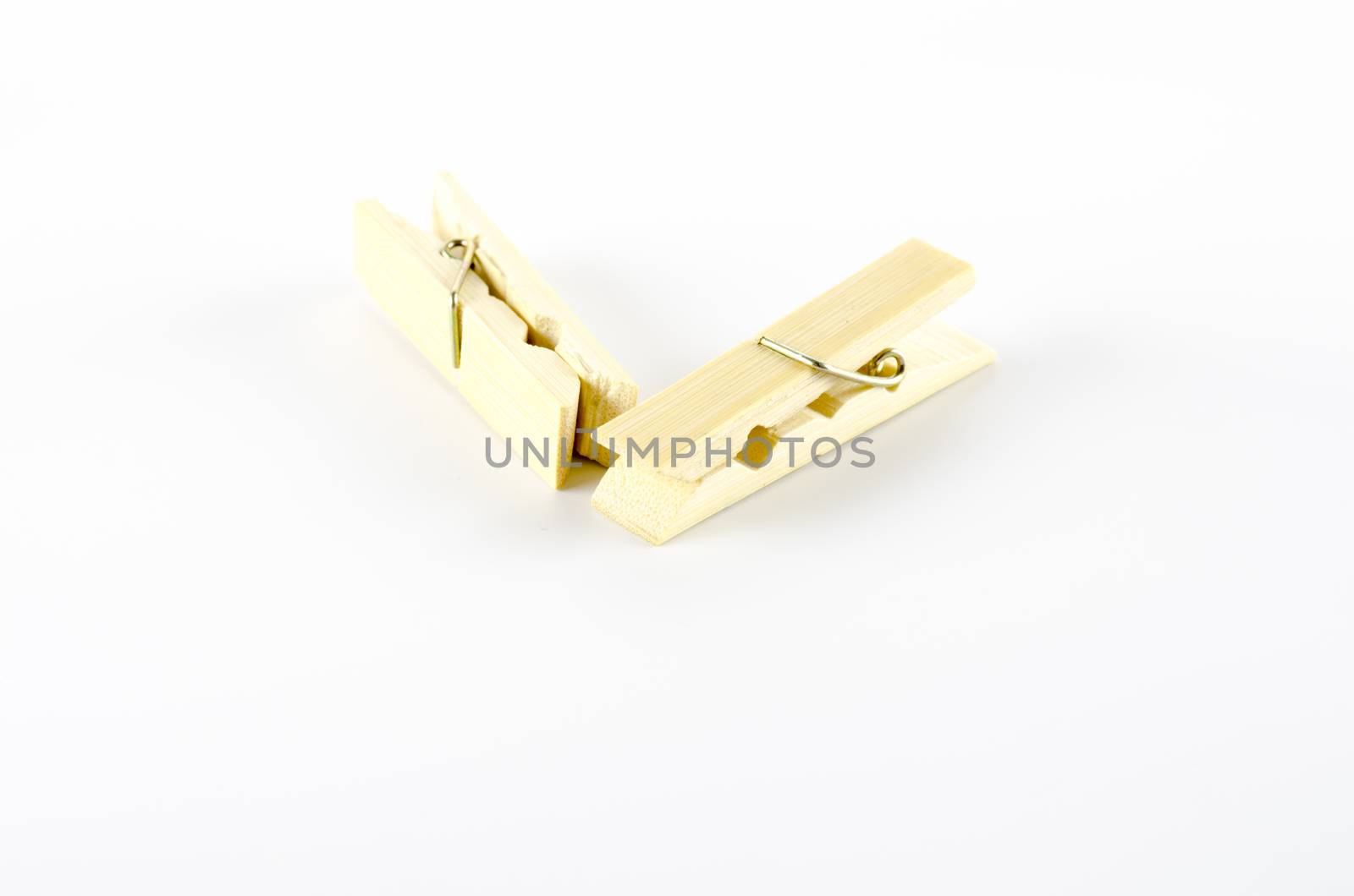 clothes pin on a white background