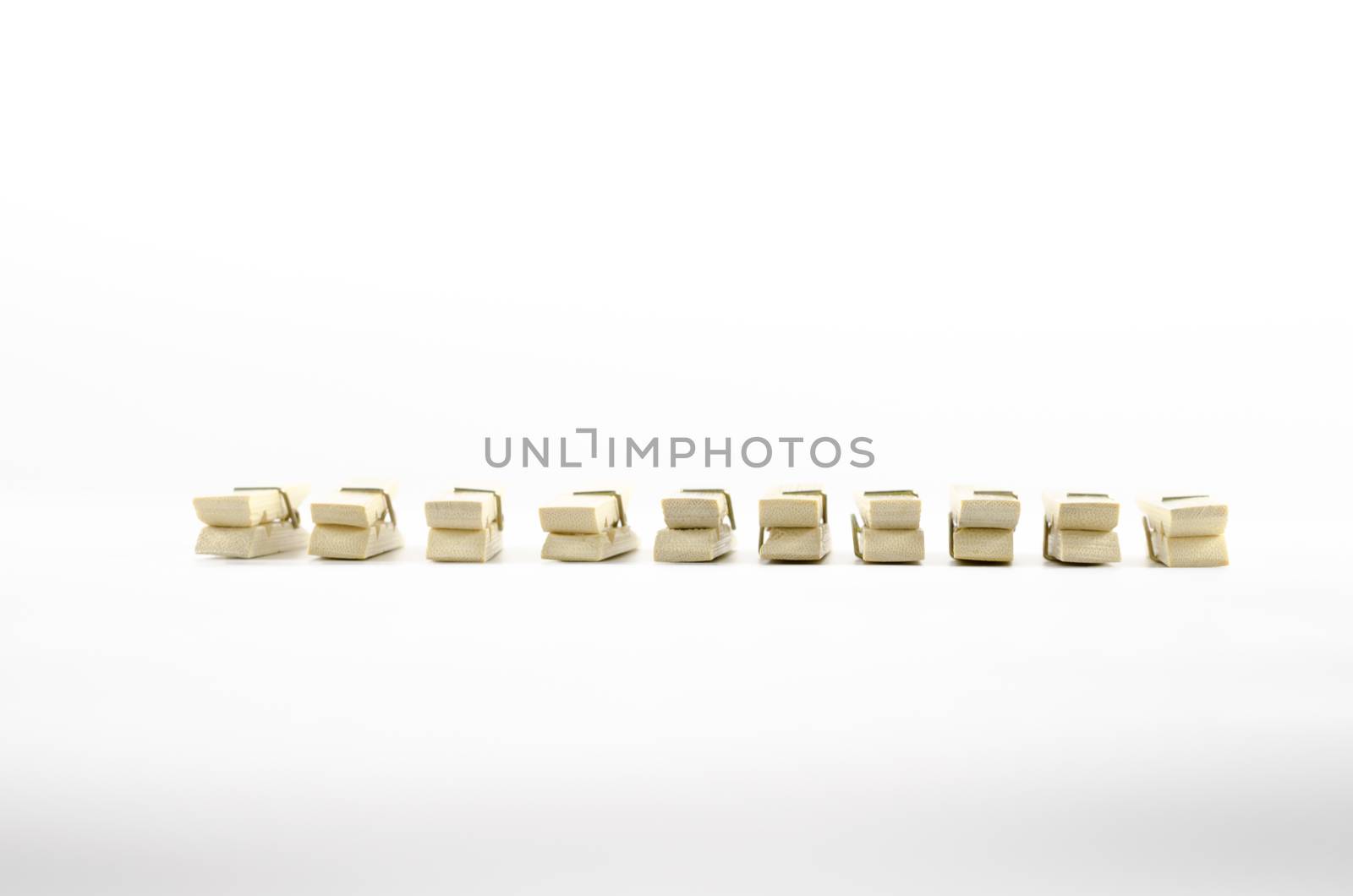 clothes pin on a white background