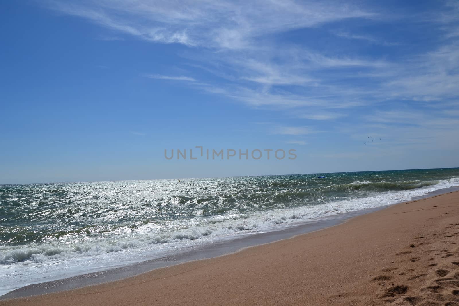 Beach on the Mediterranean sea by ruv86