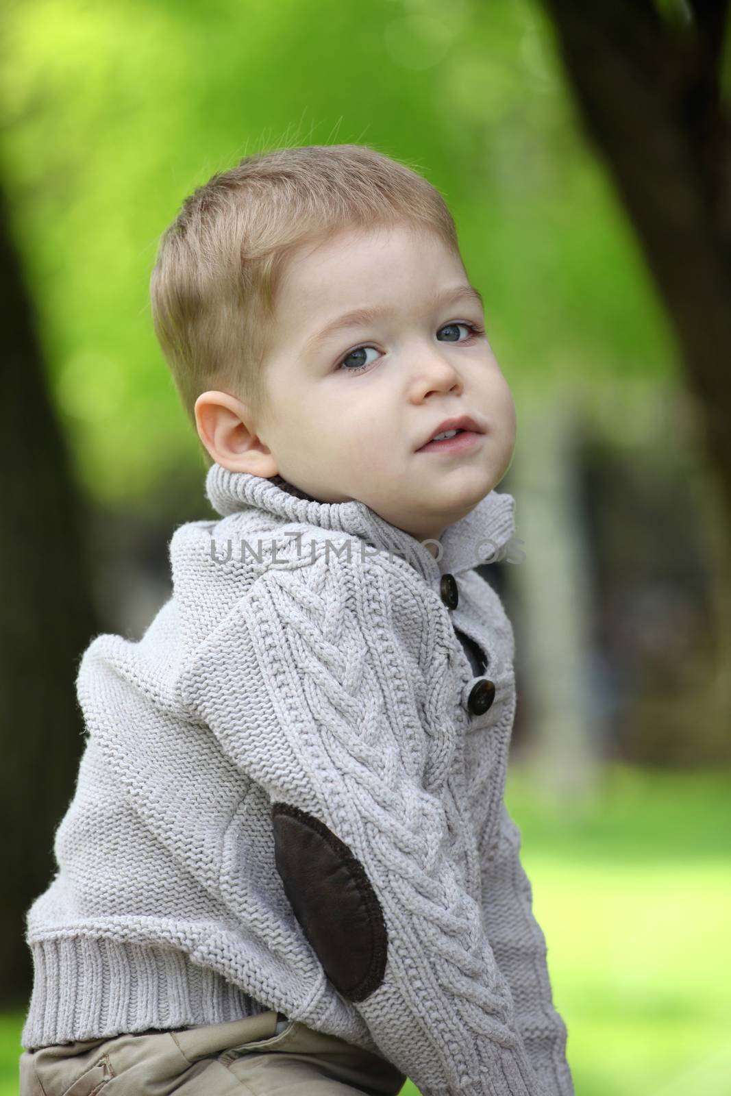 Trendy 2 years old baby boy posing by vladacanon