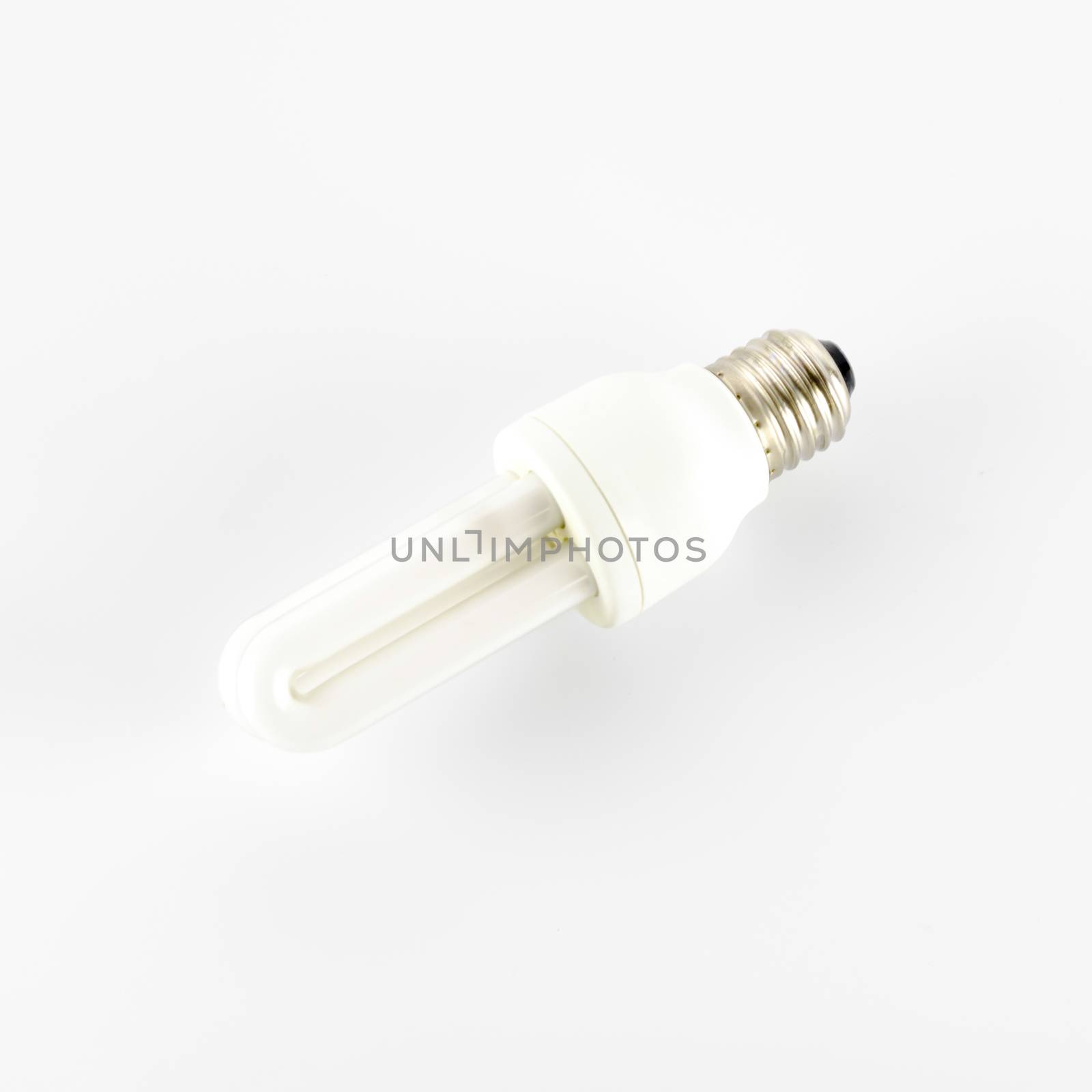 energy saving lamp on a white background