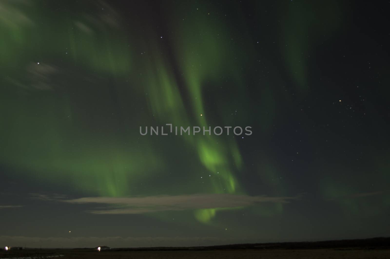 Northern lights in the iceland sky by compuinfoto