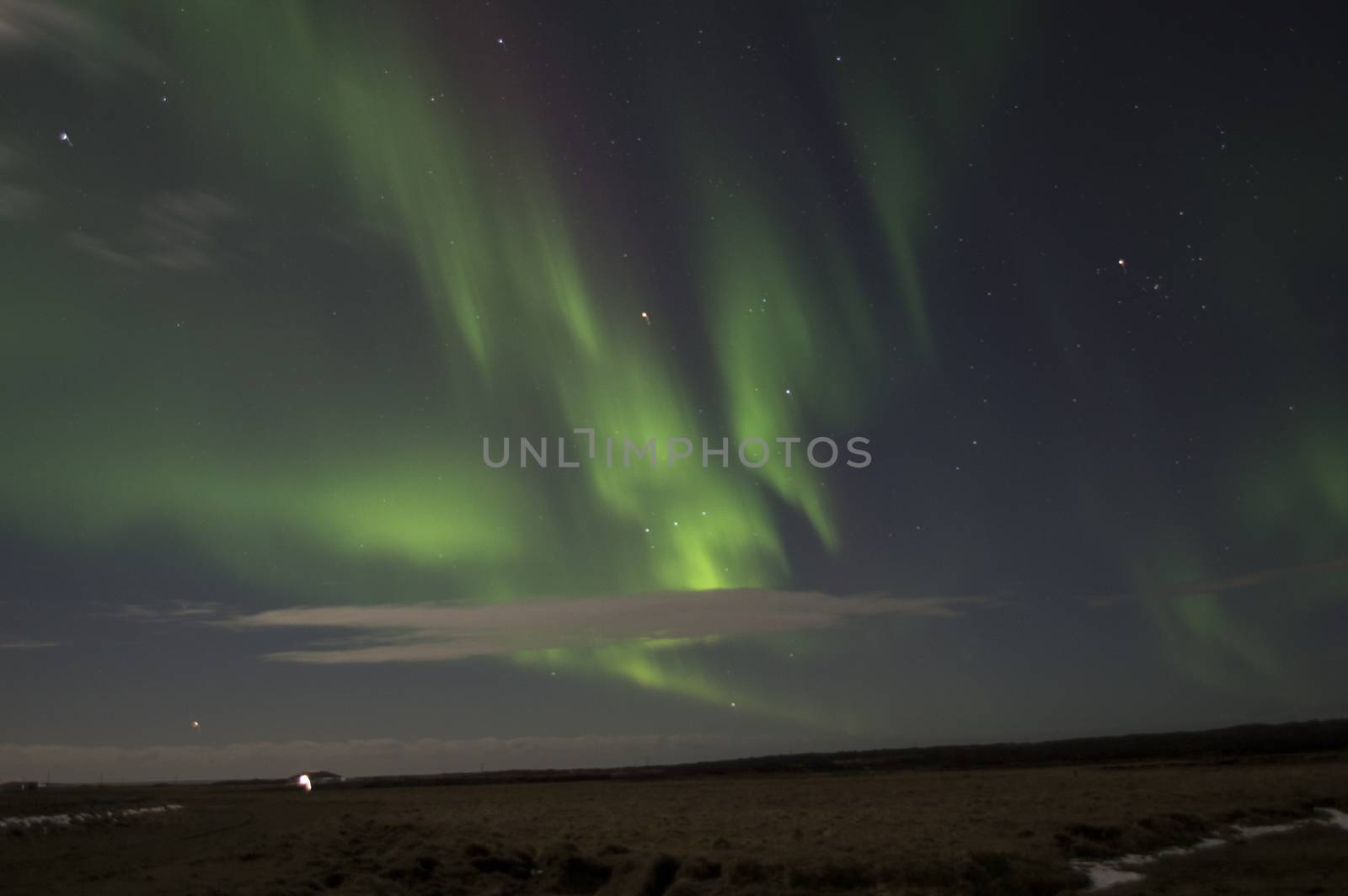 Northern lights in the iceland sky by compuinfoto