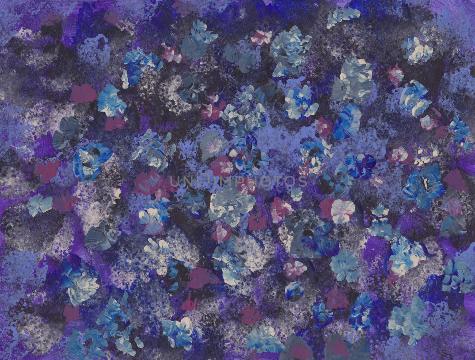 Vibrant Abstract floral by cabrin