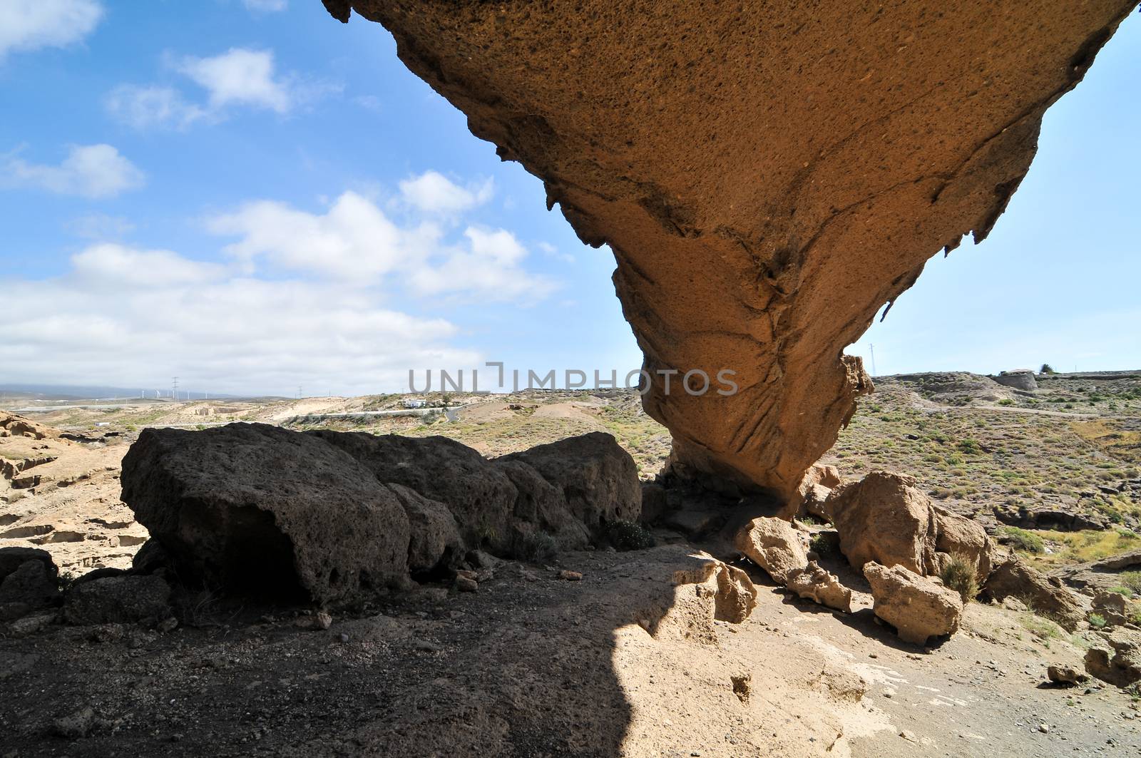 Desert landscape in Tenerife Canary Islands Spain