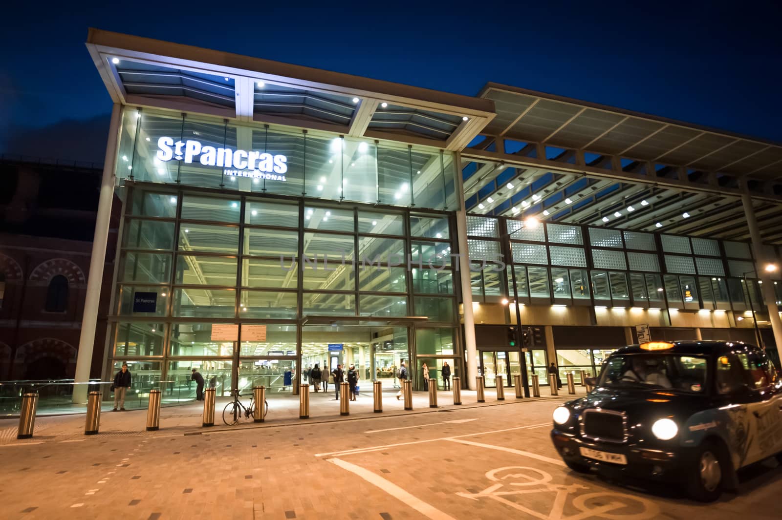 London, UK - January 27, 2013: St Pancras International Station, the main rail terminal for national and international Eurostar train departures from London, UK