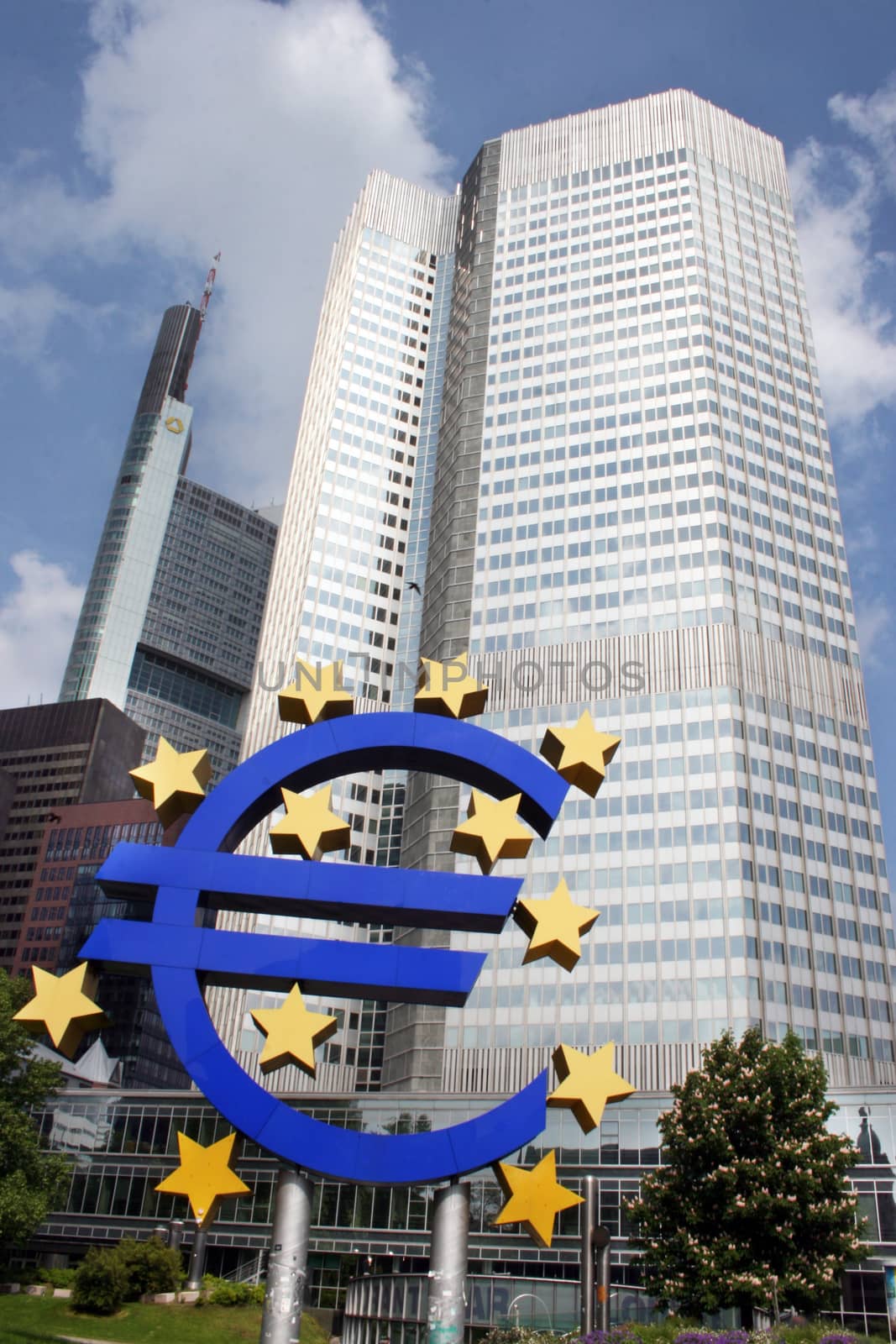 The European Central Bank (ECB), situated in Frankfurt, Germany  is the central bank for the euro and administers the monetary policy of the Eurozone.