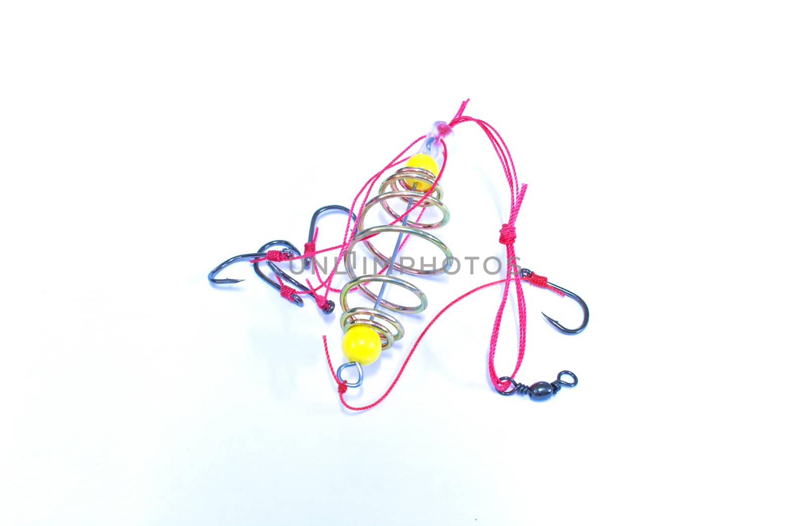 fishing hook wobbler, isolated on white background