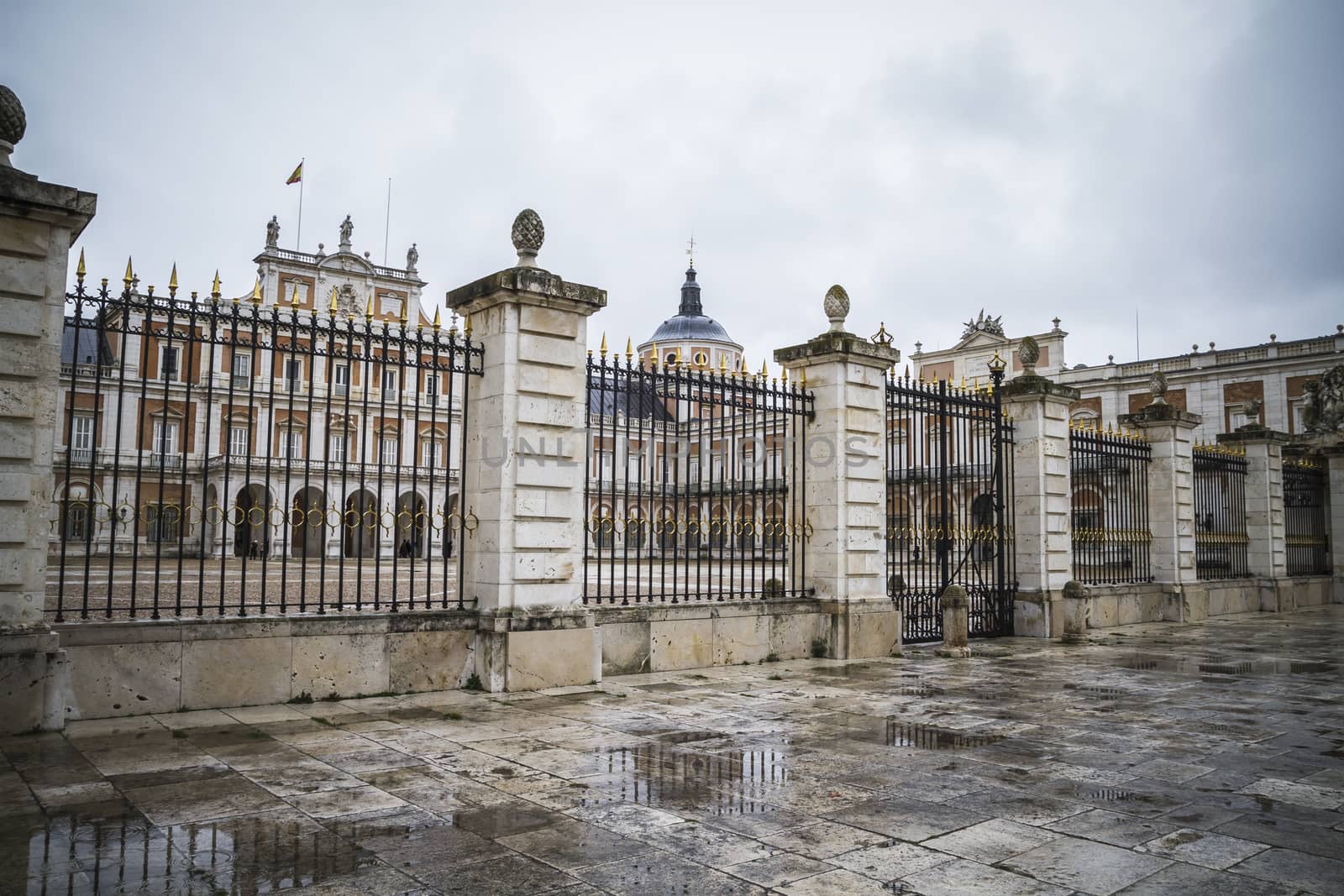 Residence, majestic palace of Aranjuez in Madrid, Spain