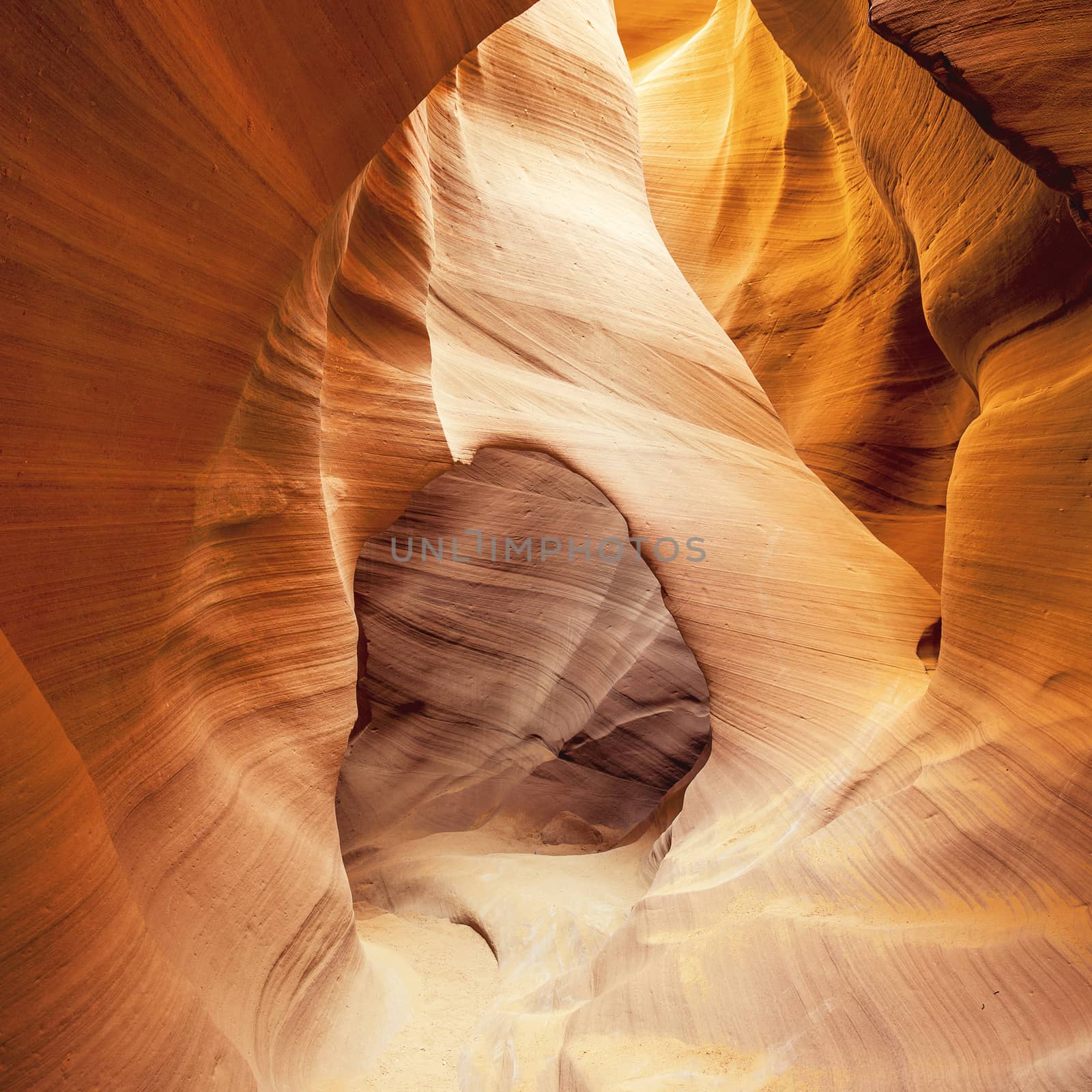 View of famous Antelope Canyon, Page, USA
