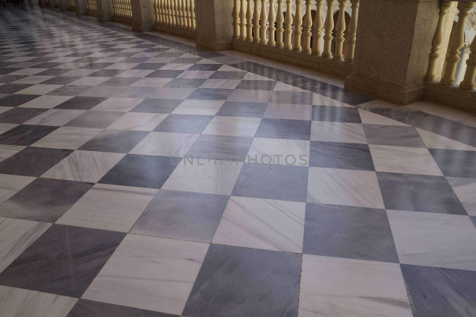 Marble floor, Indoor palace, Alcazar de Toledo, Spain by FernandoCortes