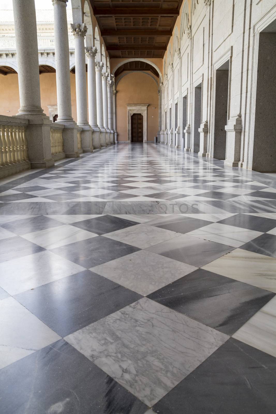 Marble floor, Indoor palace, Alcazar de Toledo, Spain