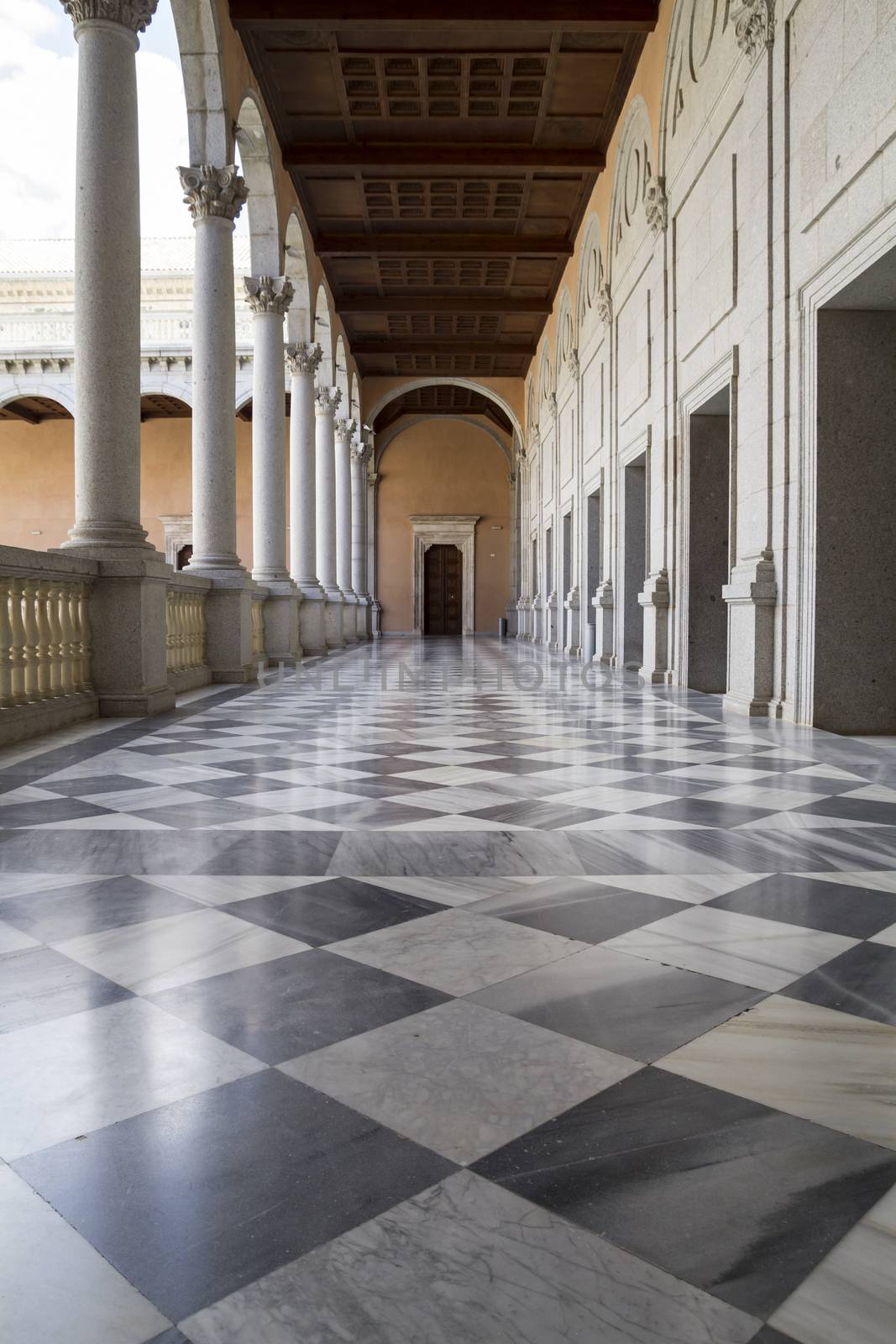 Marble floor, Indoor palace, Alcazar de Toledo, Spain by FernandoCortes