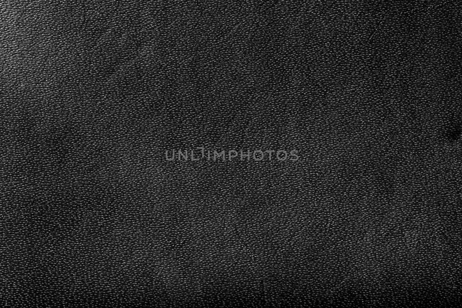 Genuine black leather background, pattern by photocreo