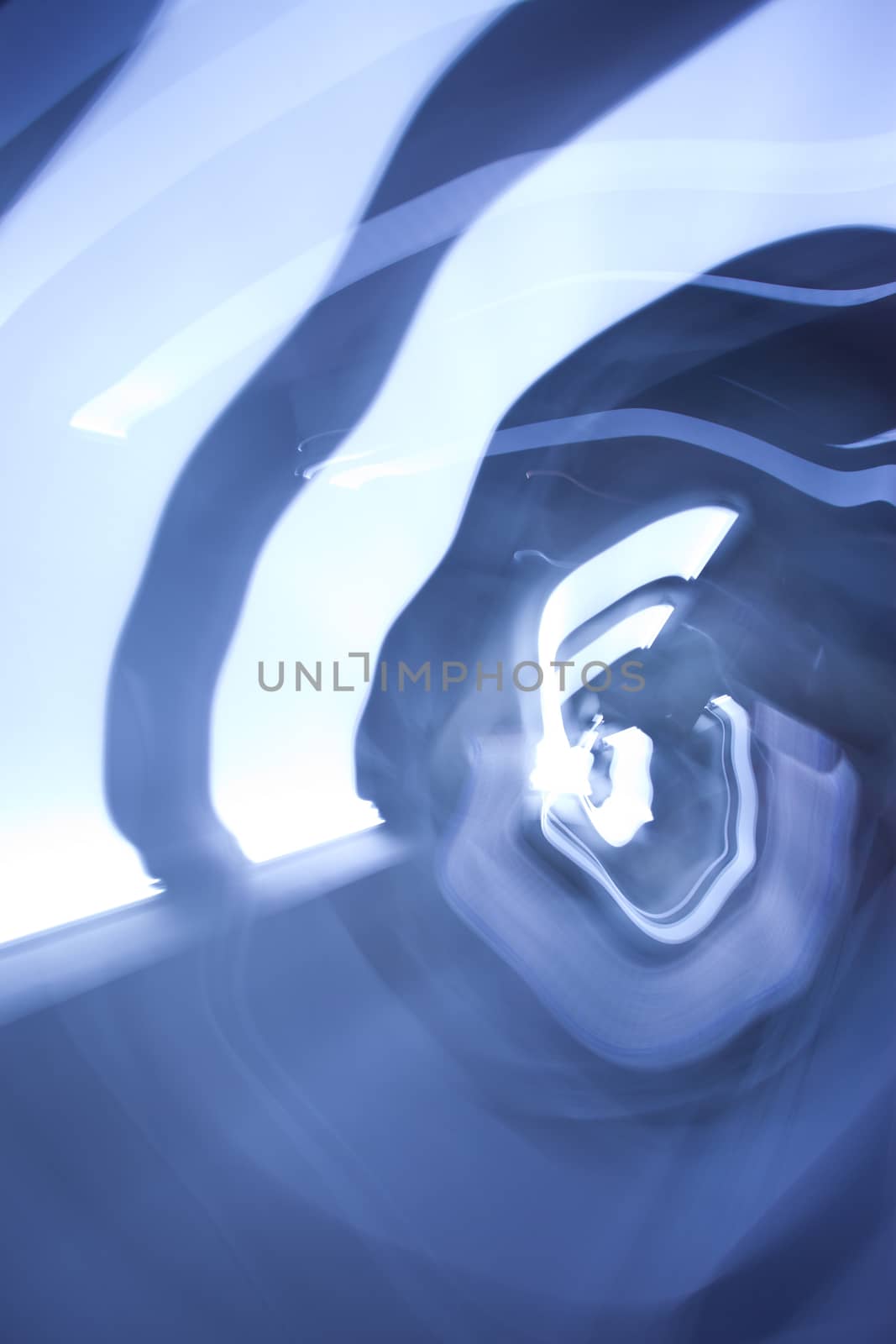 chaotic blue abstract background with  white lines