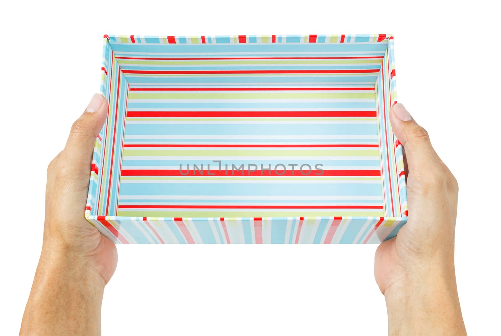hands holding gift box