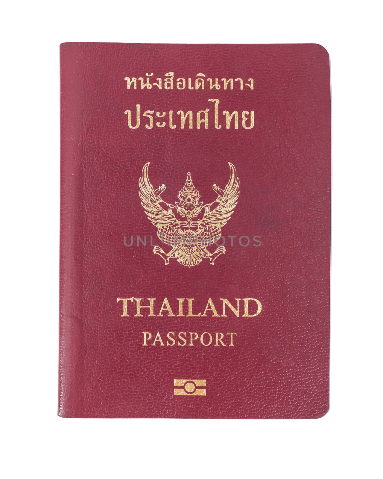 Thailand Passport on white background