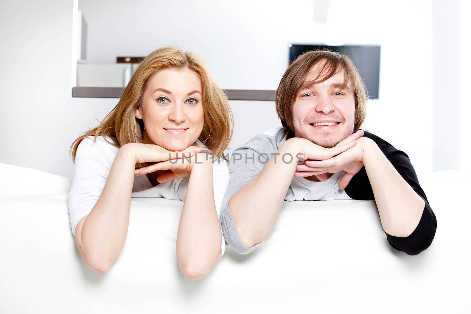 Couple in new home