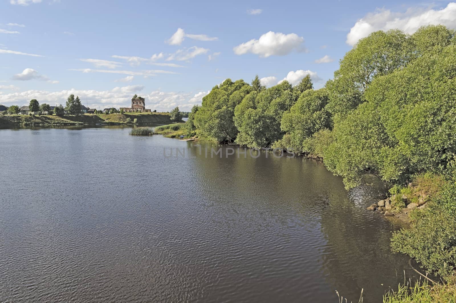 River landscape in summer by wander