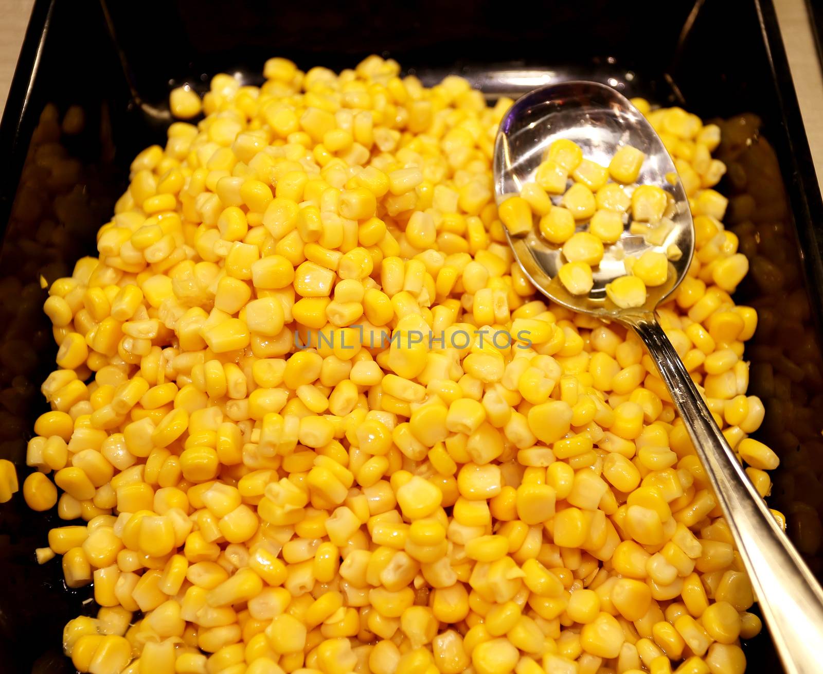 Corn on the tray