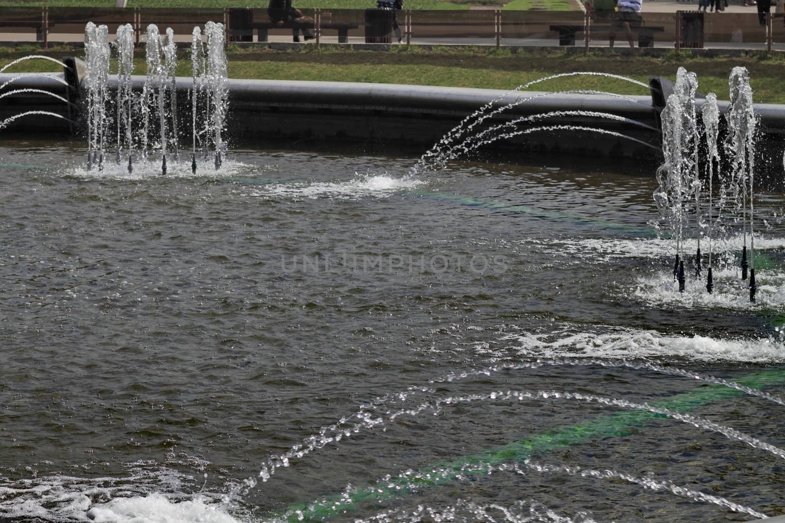 fountains in the city Park