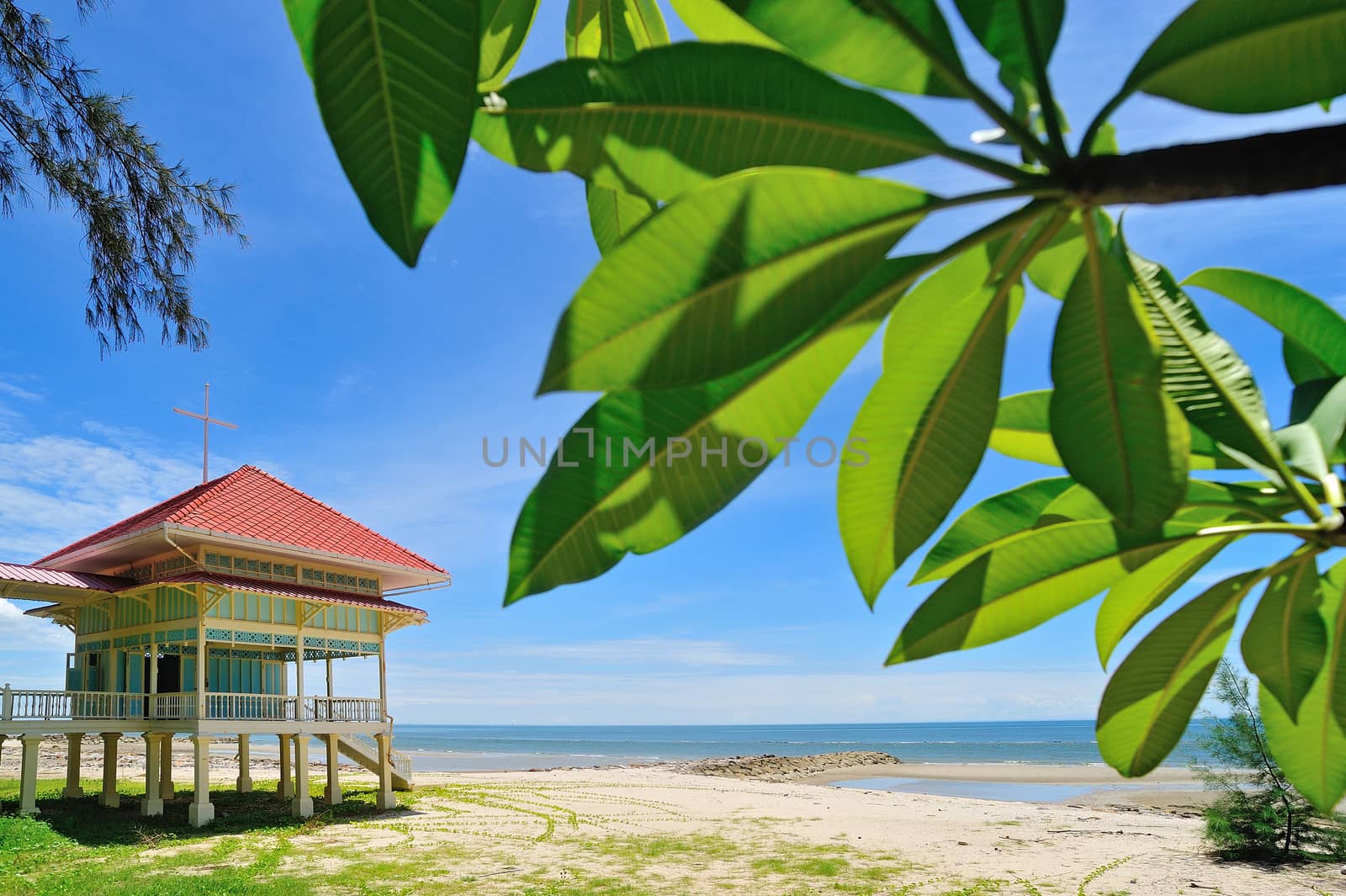 Palace Marukhathaiyawan in Cha-Am, Phetchaburi, Thailand.