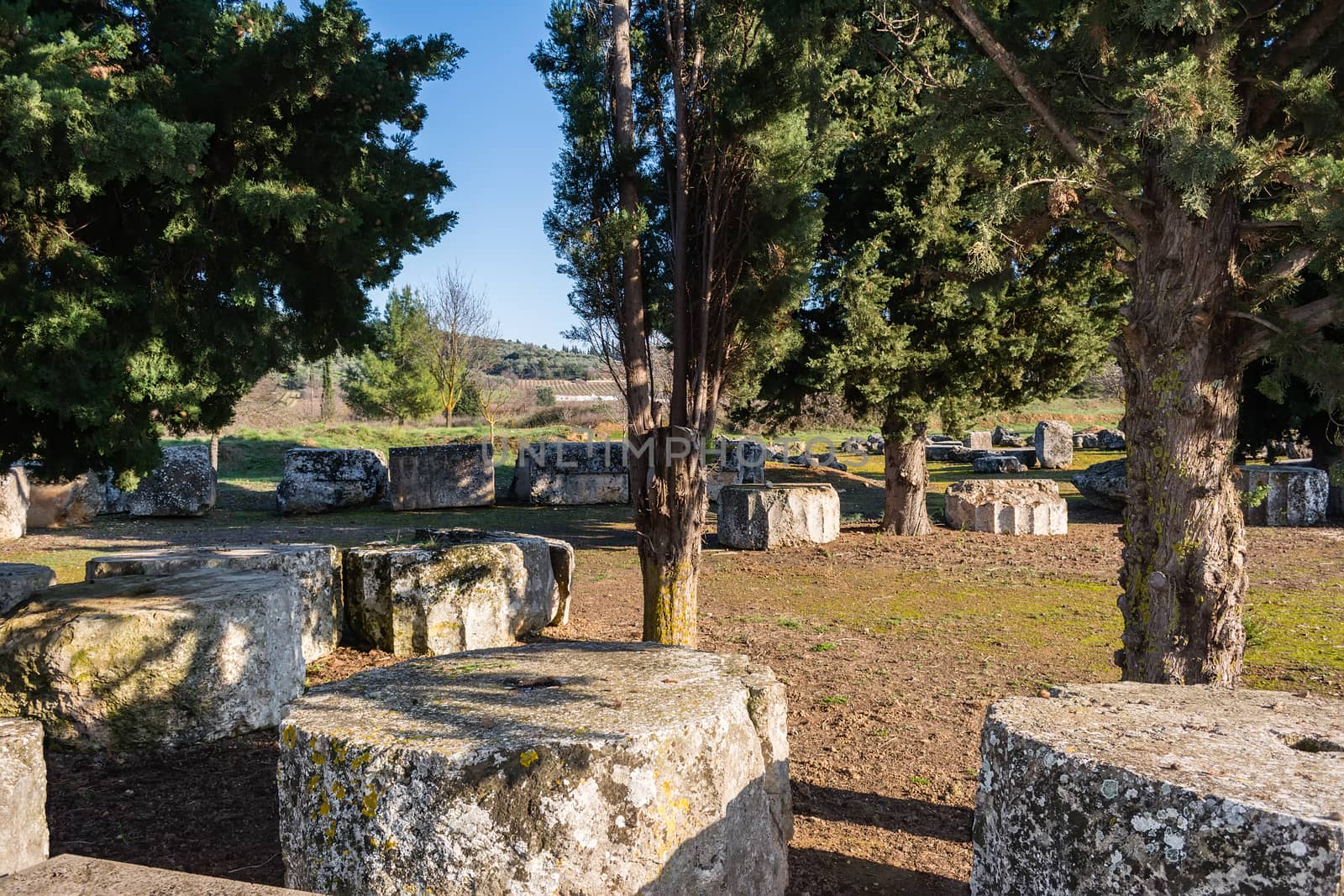 Ruins of the Nemea Archaeological Site, Greece