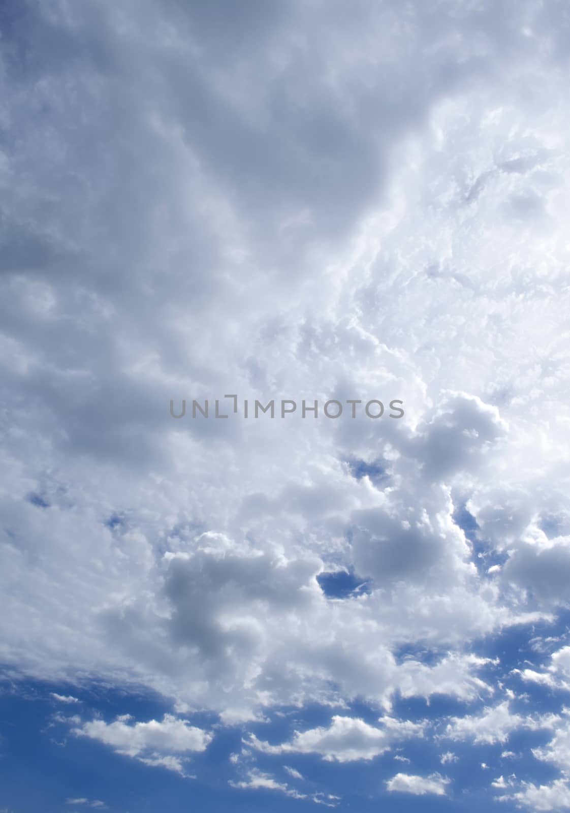 The Fluffy Cloudy Blue Sky Scape 111