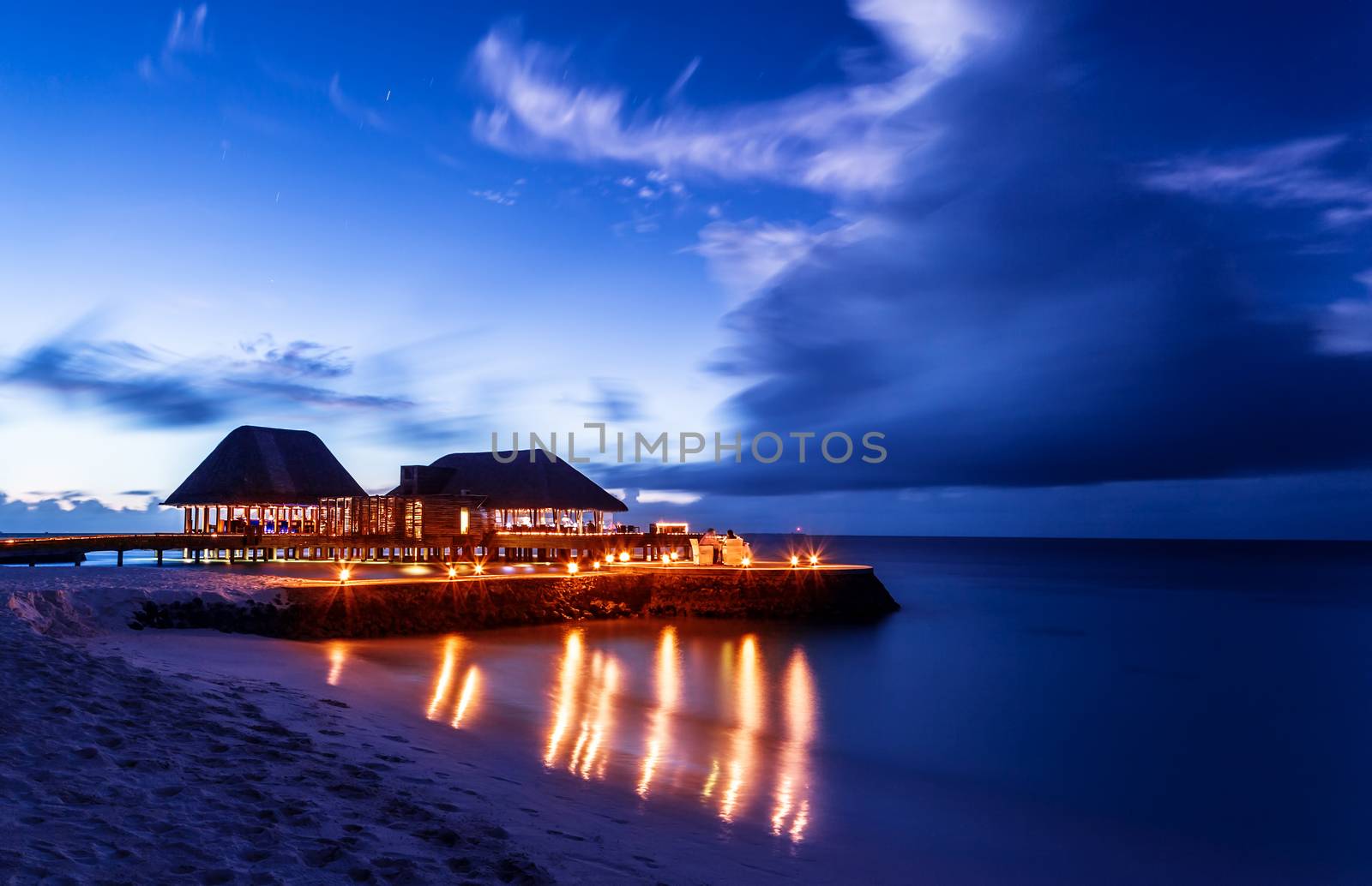 Romantic restaurant on the beach by Anna_Omelchenko