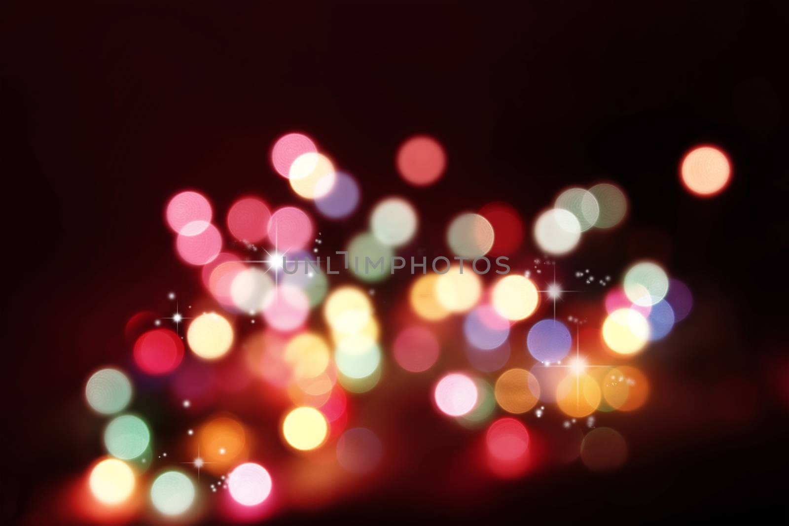 Bright circles of light abstract background