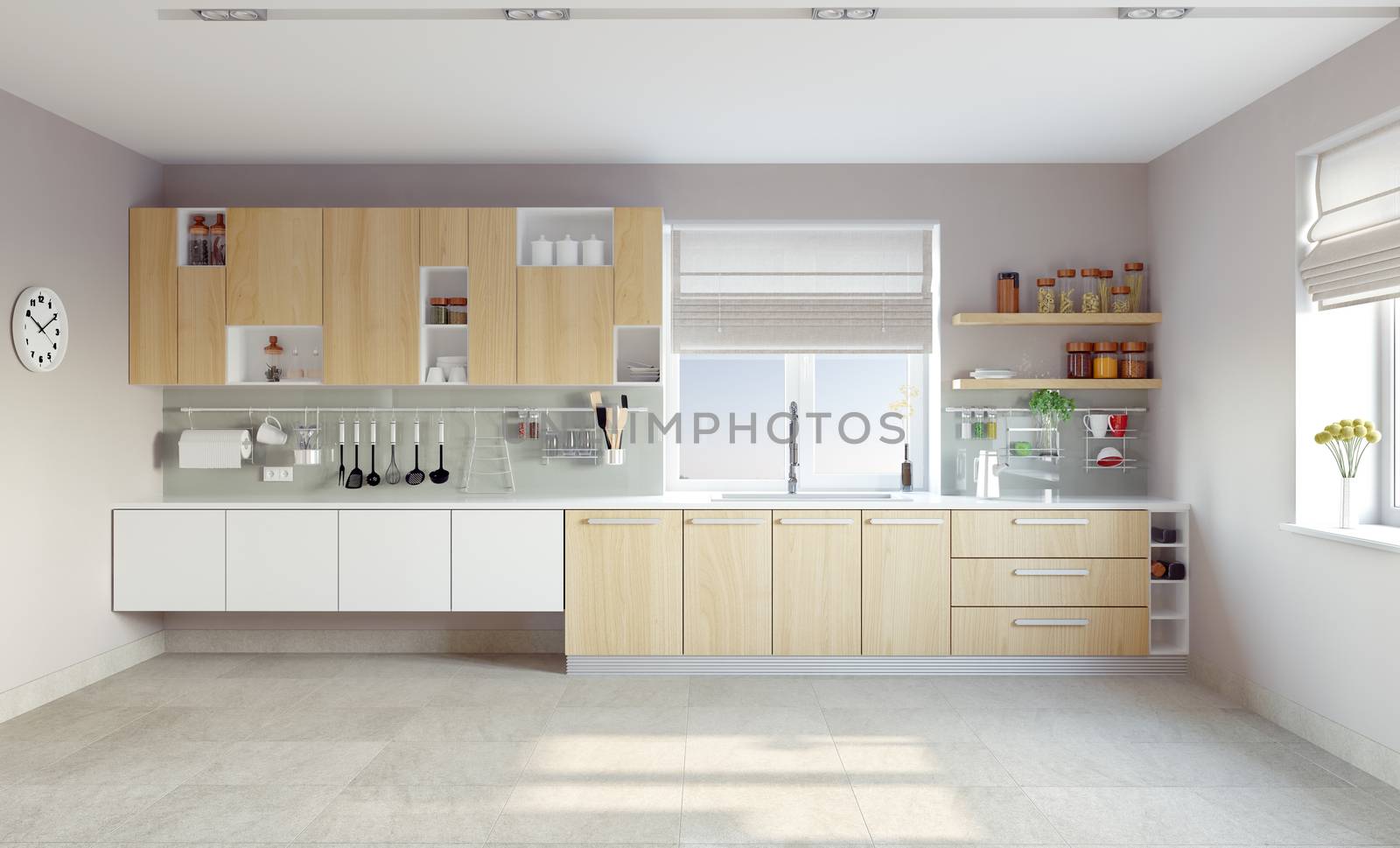 modern kitchen interior (CG concept)