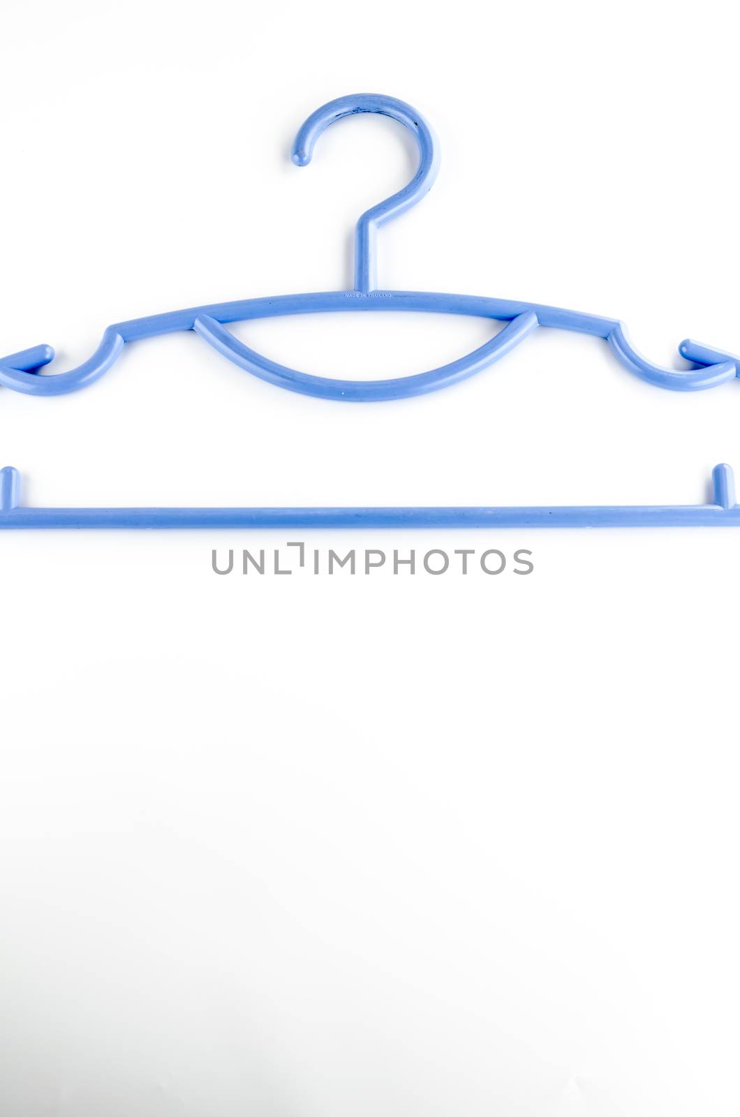 blue plastic clothes hanger by ammza12