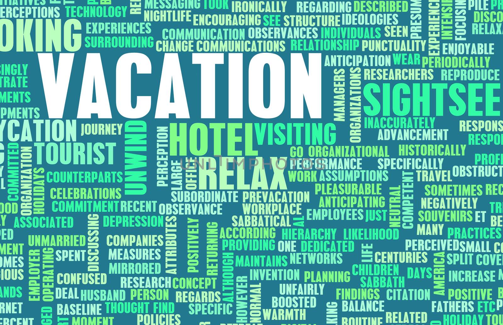 Vacation Concept and Preparation as a Background