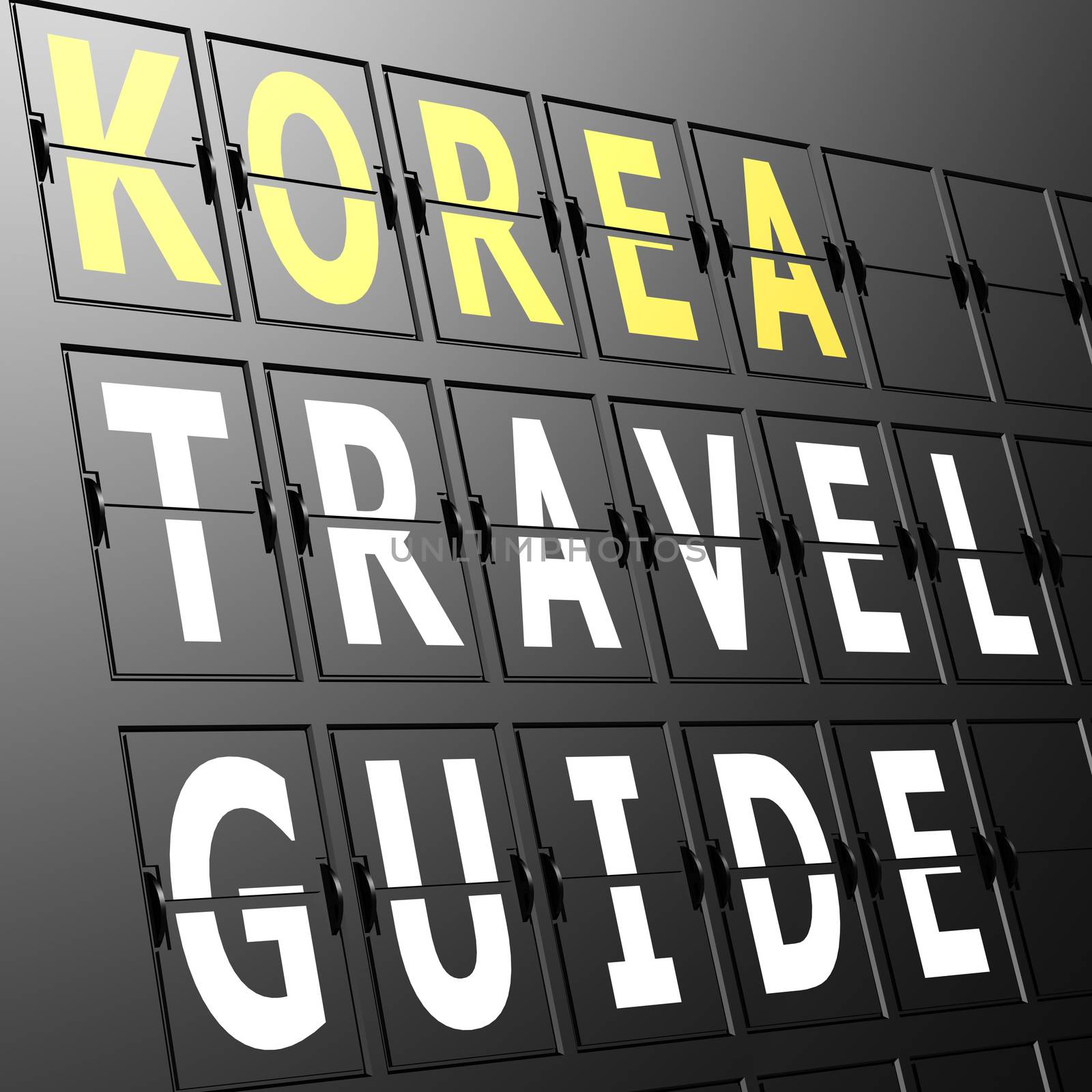 Airport display Korea travel guide by tang90246