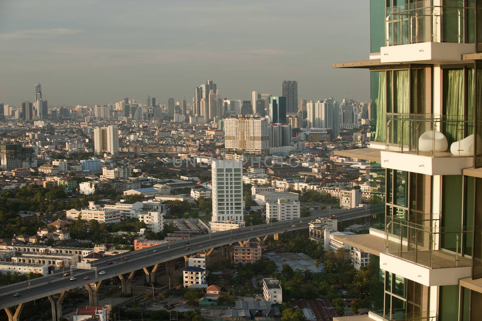 Bangkok skyline, Thailand. by think4photop