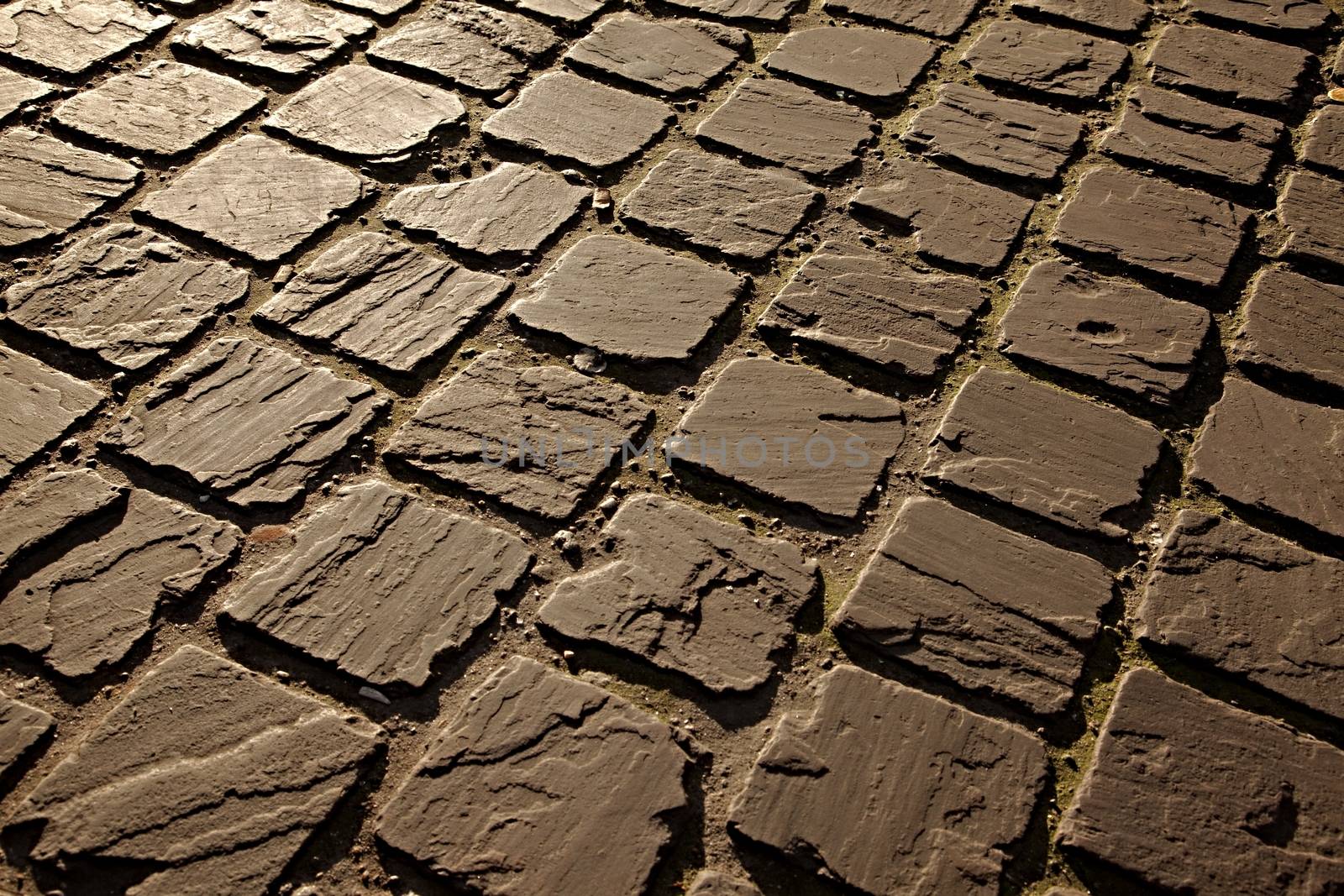 Pavement made of old stones