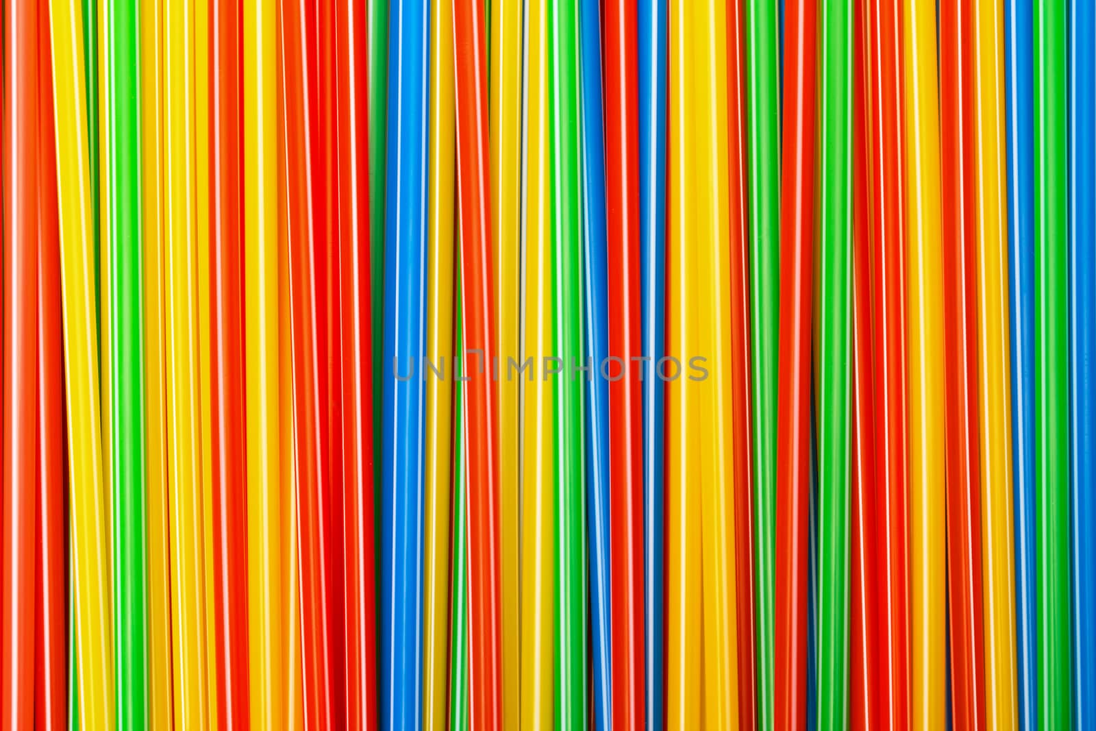 Background of Colored Plastic Drinking Straws by Discovod