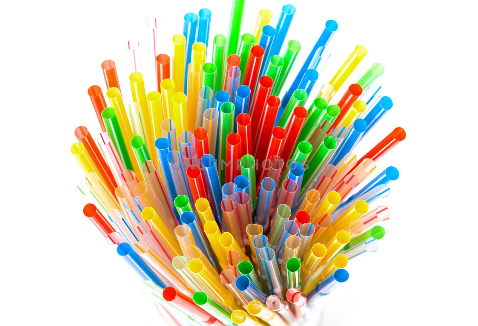 Colored Plastic Drinking Straws by Discovod