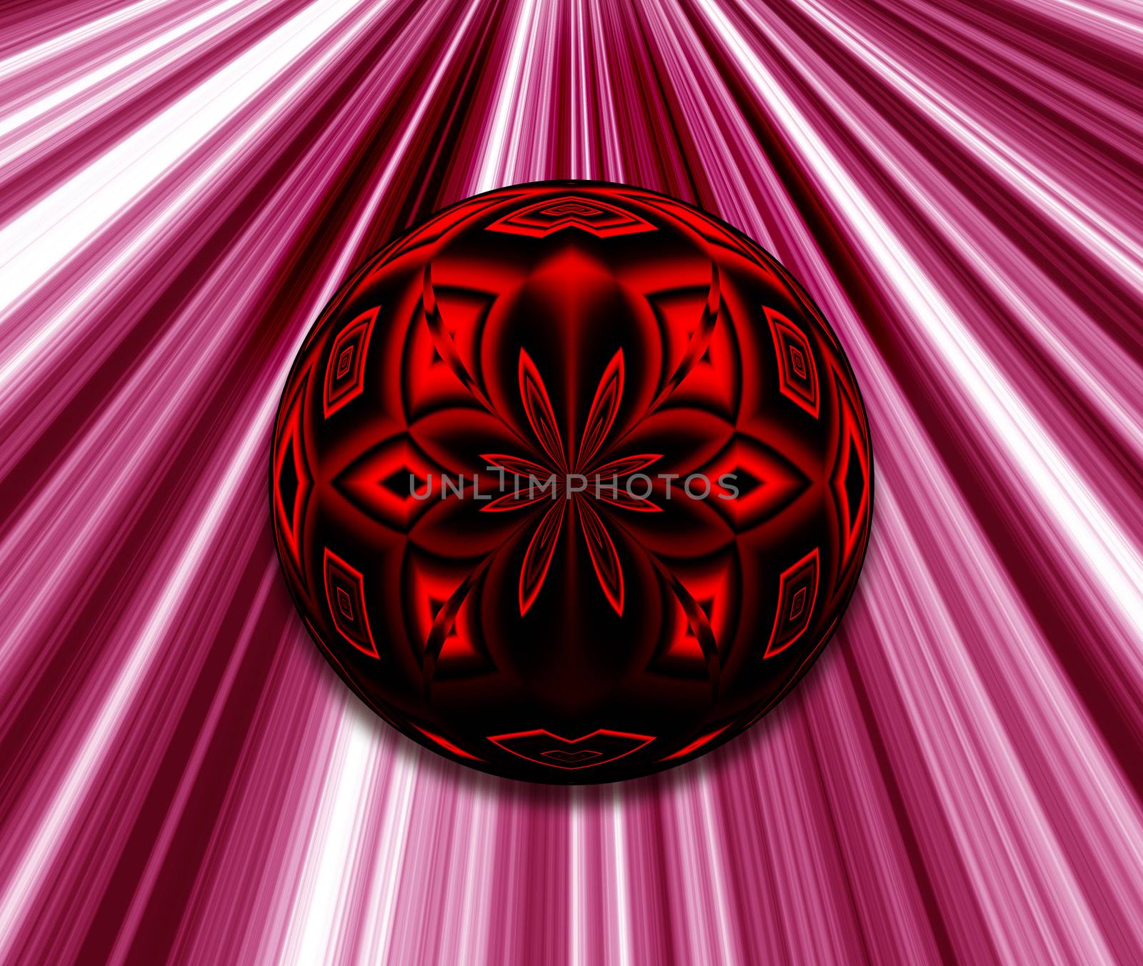 Abstract Red Sphere by ankarb