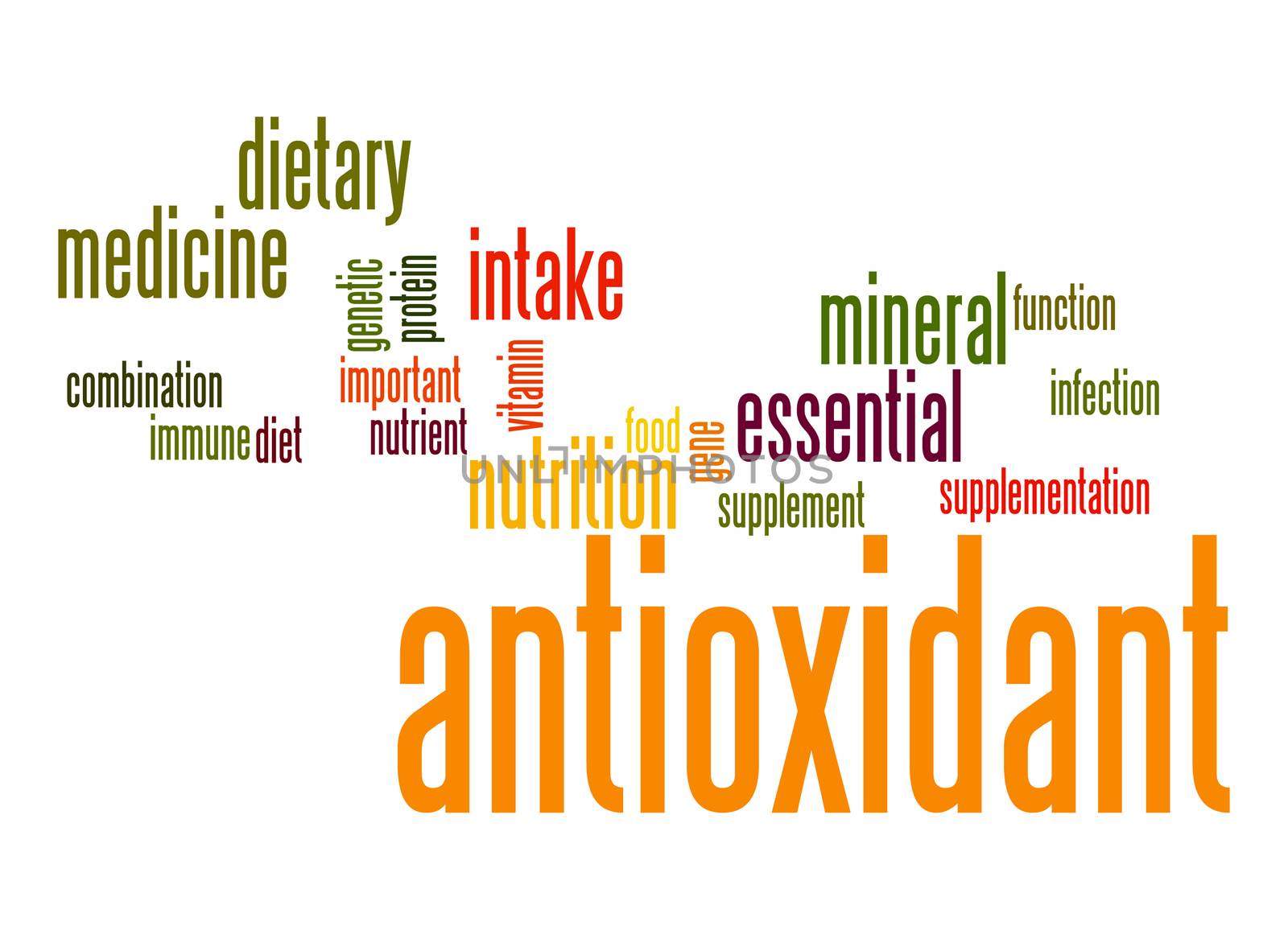 Antioxidant word cloud by tang90246