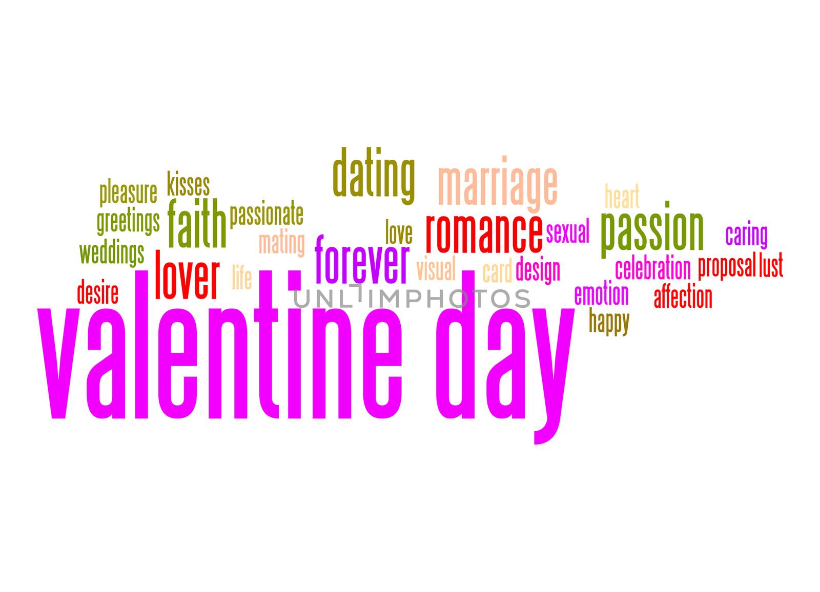 Valentine day word cloud by tang90246
